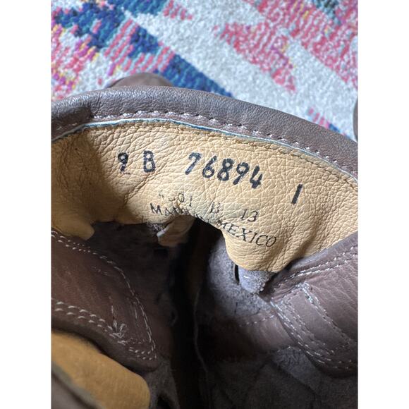 Frye Phillip Woven Leather Harness Boots 9 - Picture 9 of 10